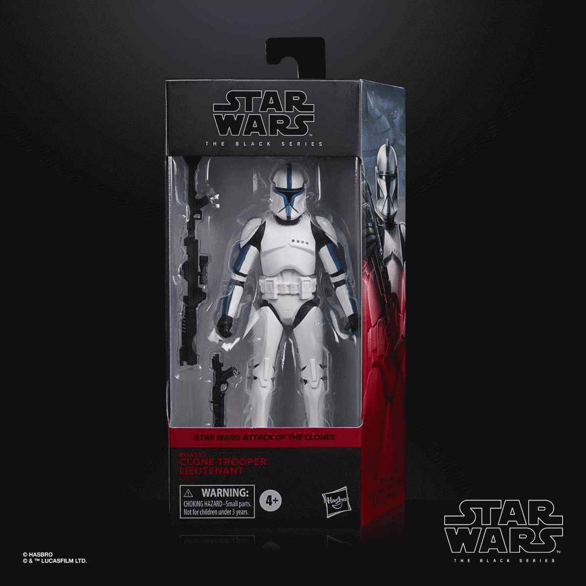 STAR WARS ČIERNA SÉRIA 6-PALCOVÁ FÁZA I CLONE TROOPER LIEUTENANT Obrázok - v balení (1)