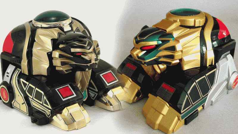Singa Thunderzord Hijau dan Hitam