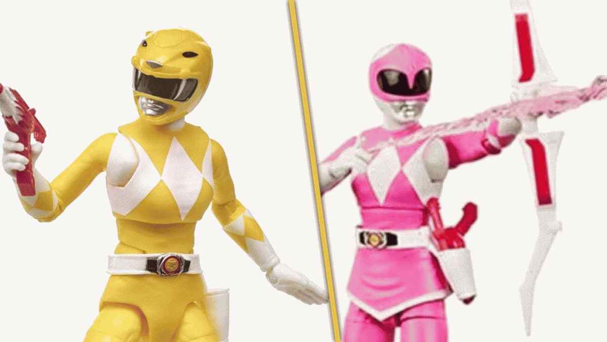 Power Rangers: Angka Ranger Pink dan Kuning Morphin Koleksi Lightning Koleksi Sandaran untuk Pra-Pesanan